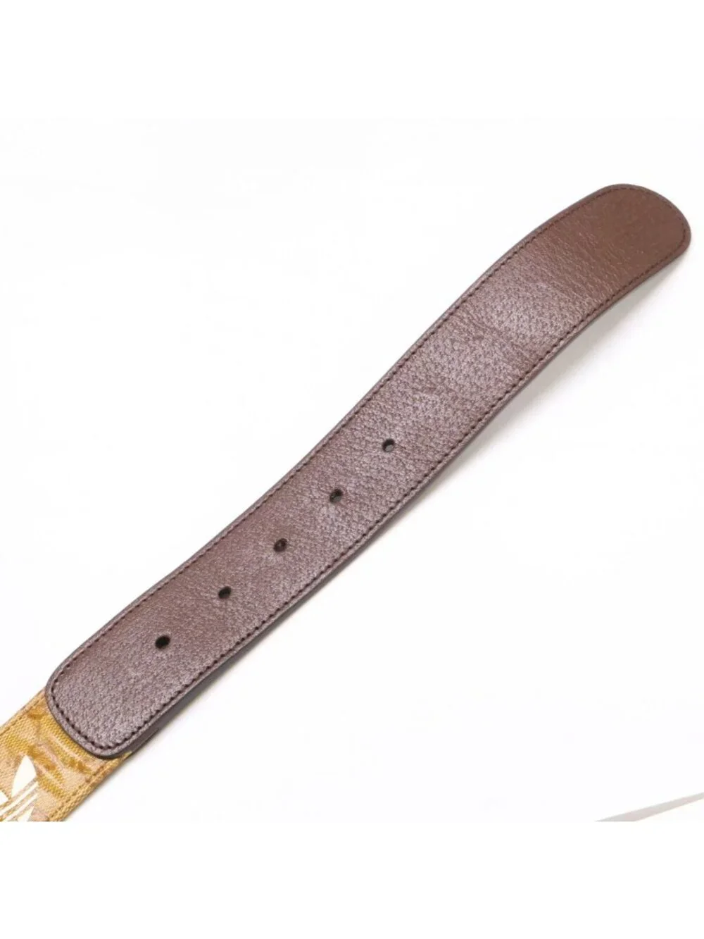 Gucci Adidas GG Logo Buckle Trefoil Belt